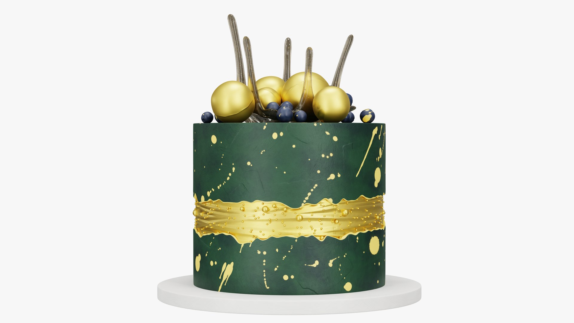 3D Professional birthday cake 3D model V1 - TurboSquid 2009011