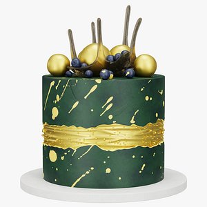 3D Professional birthday cake 3D model V1