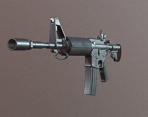 3D ready m4a1 model