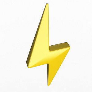 3D Lightning Symbol