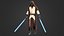 3D Fantastic jedi costume Sci fi model