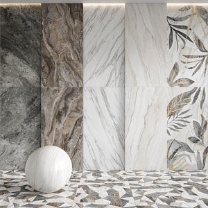 3D Porcelain tiles MarbleSet Vitra model