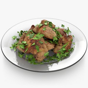 Golden Brown Chicken Liver with Parsley