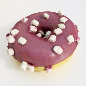 3D dessert cake donut