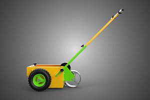 3D PAINT APPLICATOR OUTDOOR ATHLETIC FIELD STRIPING MARKING TROLLEY model