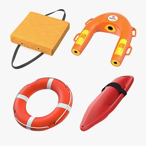 3D Life Buoys Collection 2 model