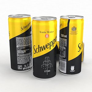 3D Beverage Can Schweppes Indian Tonic Water 330ml 2021