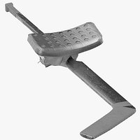 Ice Hockey Goalie Blocker 02 Glove Holding Stick Silver