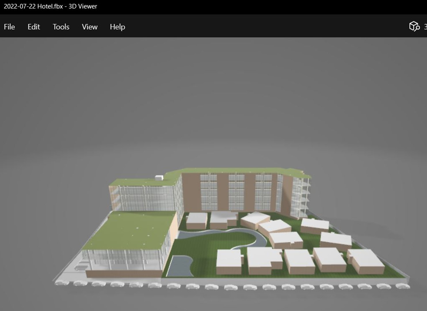 Hotel In Draft Concept 3D Model - TurboSquid 2072618