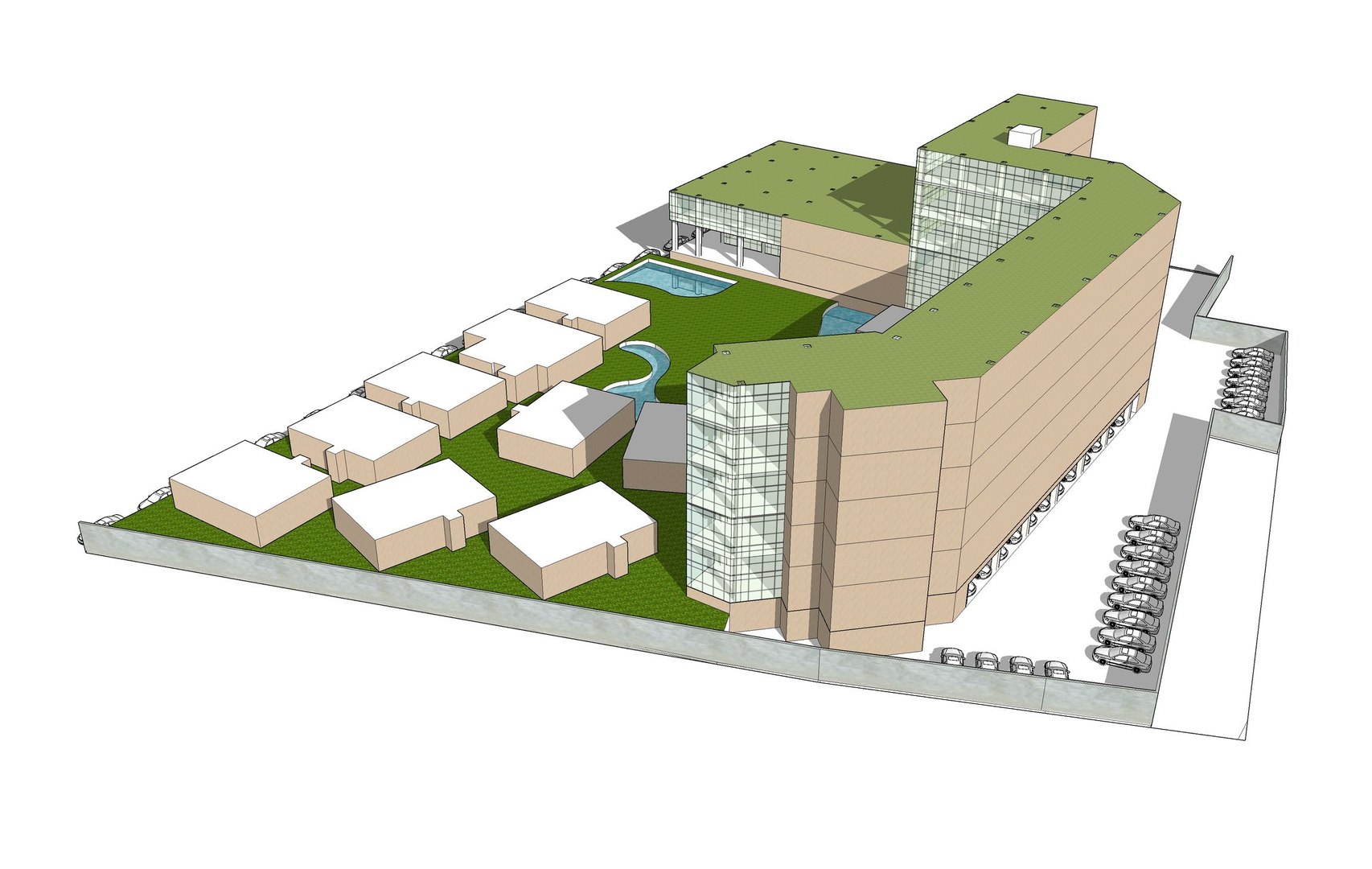 Hotel In Draft Concept 3D Model - TurboSquid 2072618