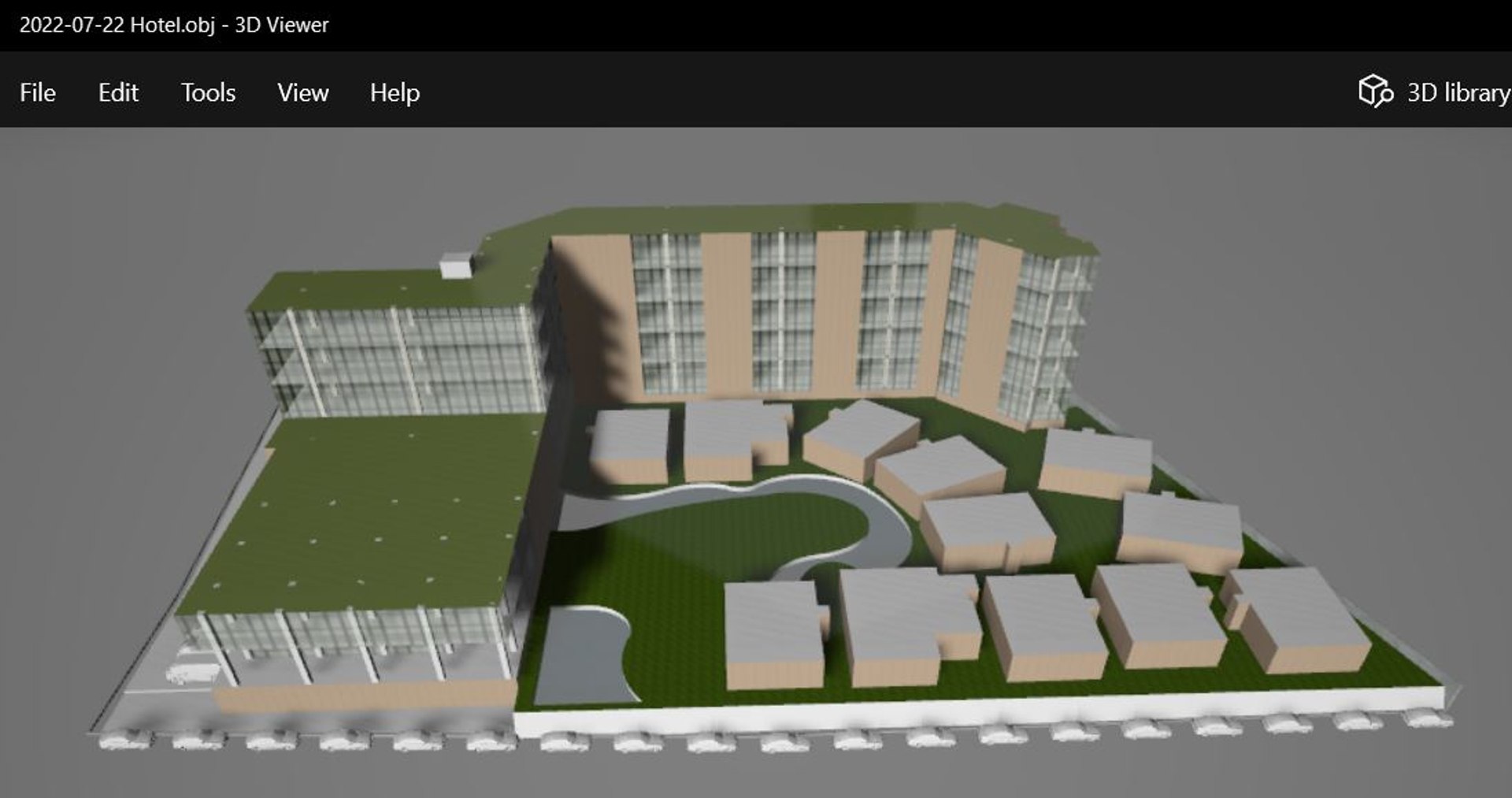 Hotel In Draft Concept 3D Model - TurboSquid 2072618