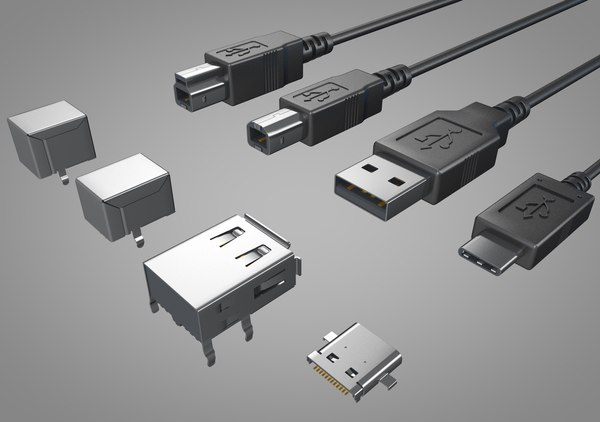 USB connectors Pack 3D - TurboSquid 1863741