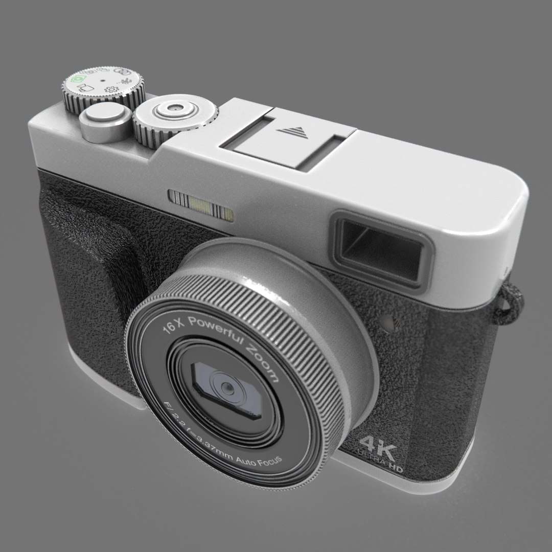 4K Ultra HD Compact Camera With Powerful Zoom 3D Model - TurboSquid 2294925