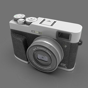 4K Ultra HD Compact Camera with Powerful Zoom 3D model