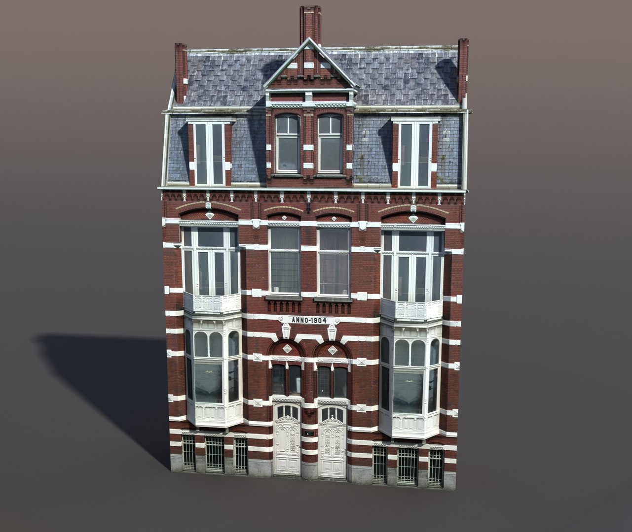 building exterior modeled 3d model