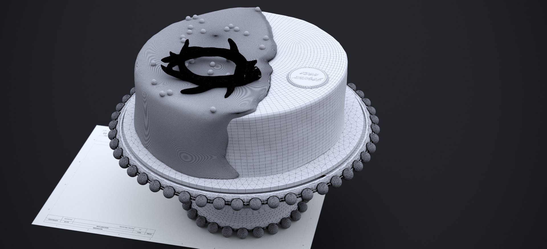 3D RED VELVET CHOCOLATE CAKE 2024 TurboSquid 2294007