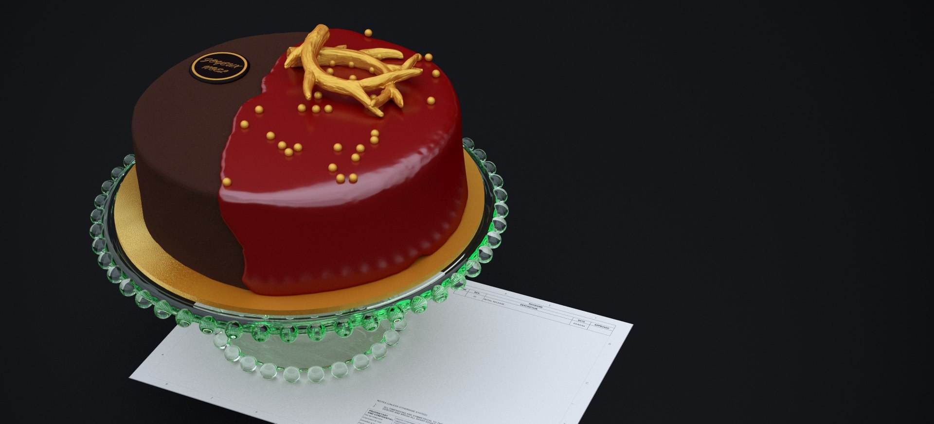 3D RED VELVET CHOCOLATE CAKE 2024 TurboSquid 2294007