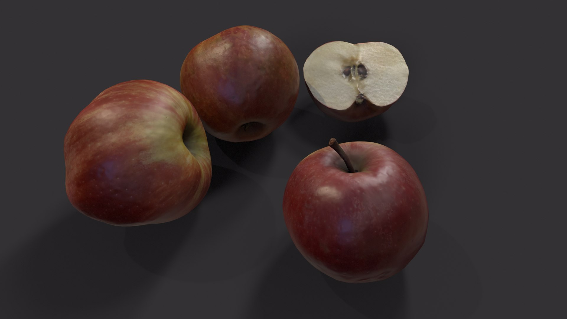 Free Apples PBR Low Poly Photogrammetry Based 3D Model - TurboSquid 2280439
