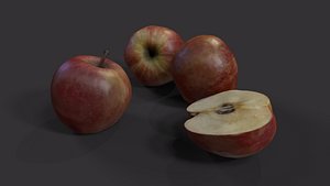 Apples PBR low poly photogrammetry based