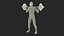 Anatomy Male Muscular System Squats Animated Rigged