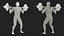Anatomy Male Muscular System Squats Animated Rigged