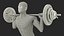 Anatomy Male Muscular System Squats Animated Rigged