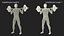 Anatomy Male Muscular System Squats Animated Rigged