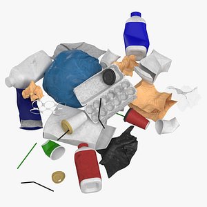 Trash Pile Small Medium and Large 3D
