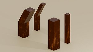 Heritage Transit Modular Pillar and Archway Set 3D model