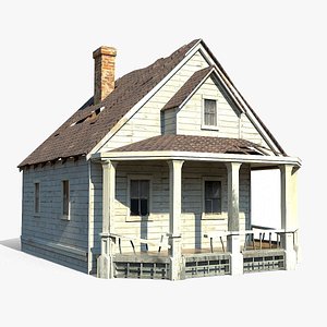 3D Old abandon house model