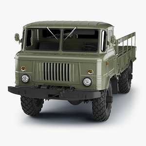 GAZ-66 Truck High Poly