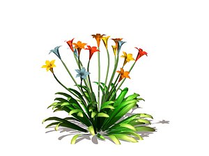 3D wildflowers flower model