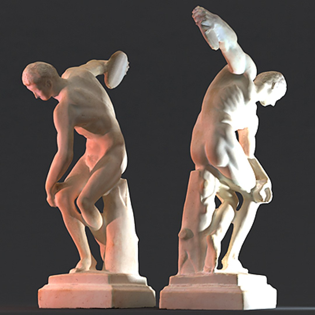 3d Greek Statue Male Model