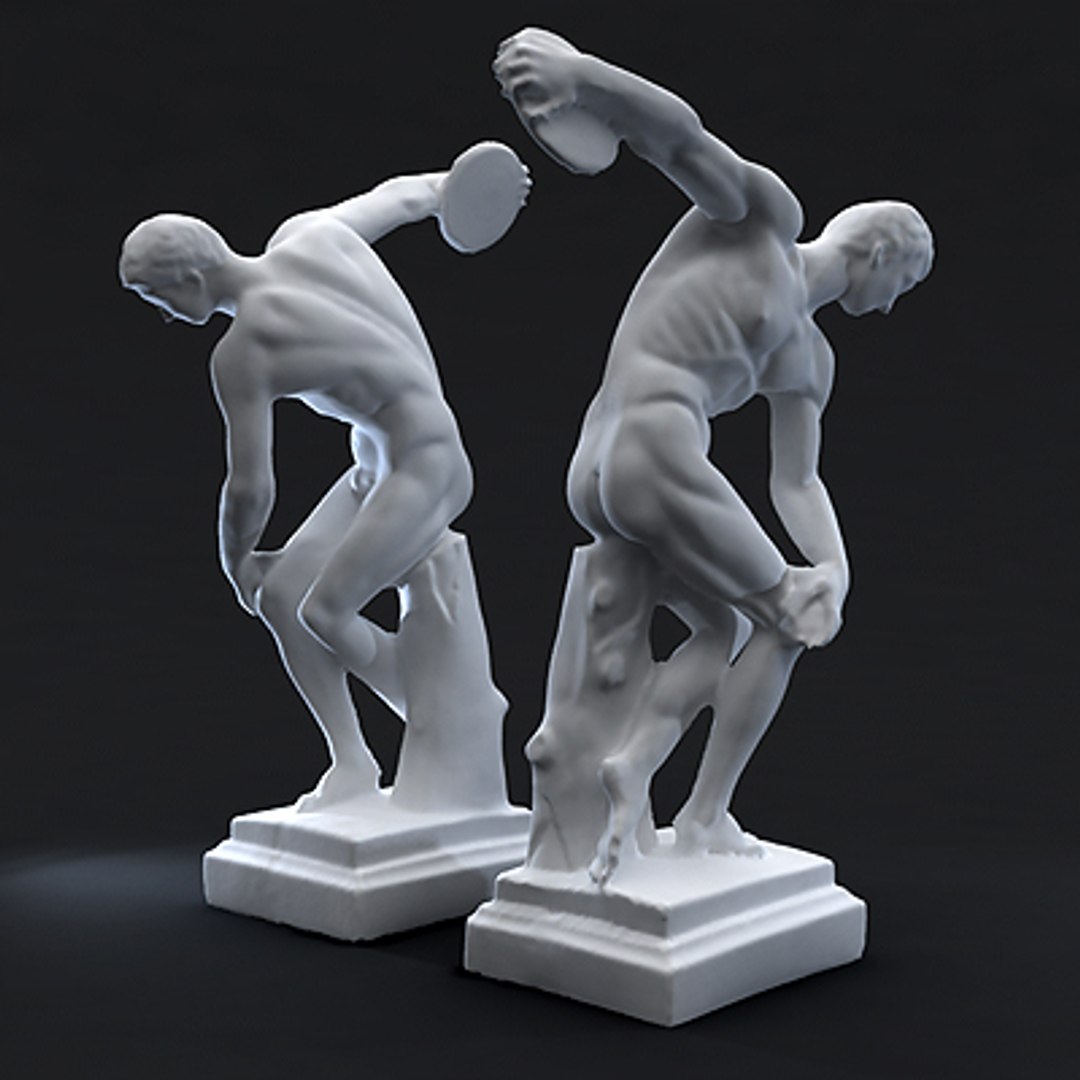 3d Greek Statue Male Model