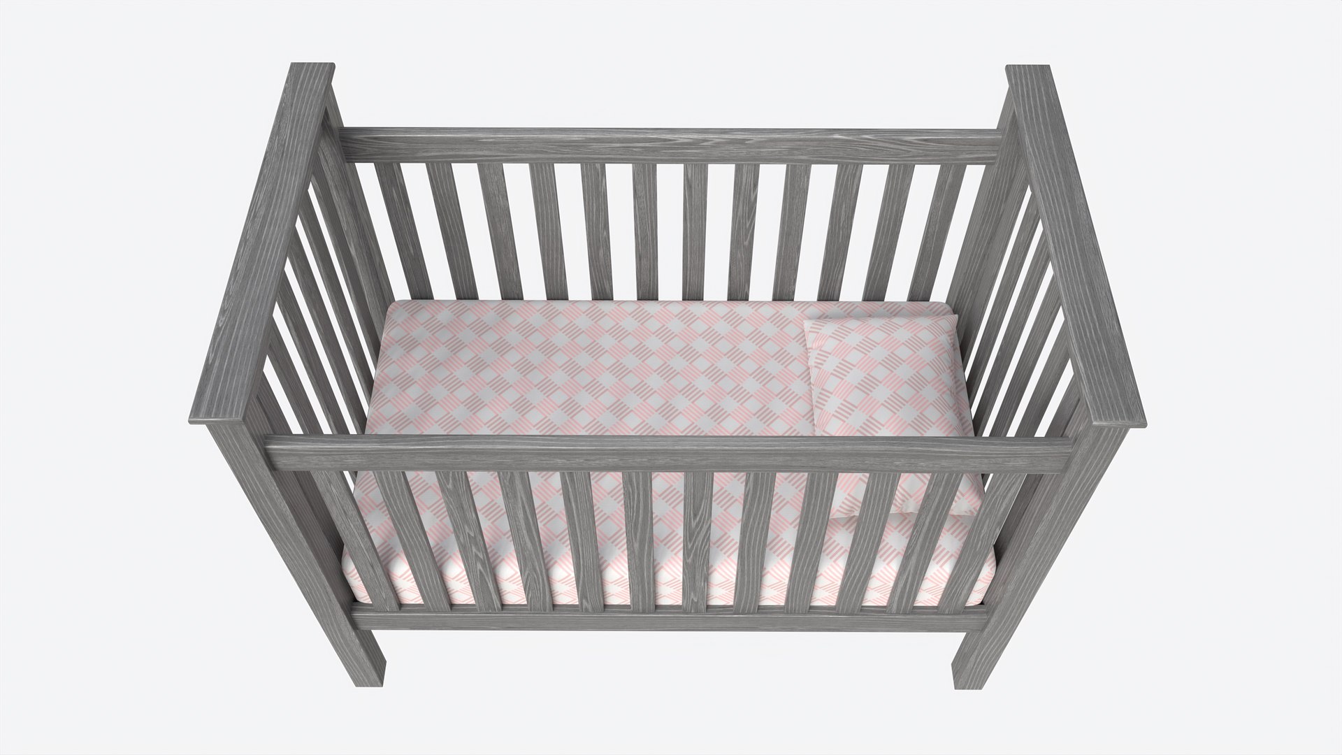 Pottery Barn Kendall Convertible Crib 3D Model TurboSquid 2118973