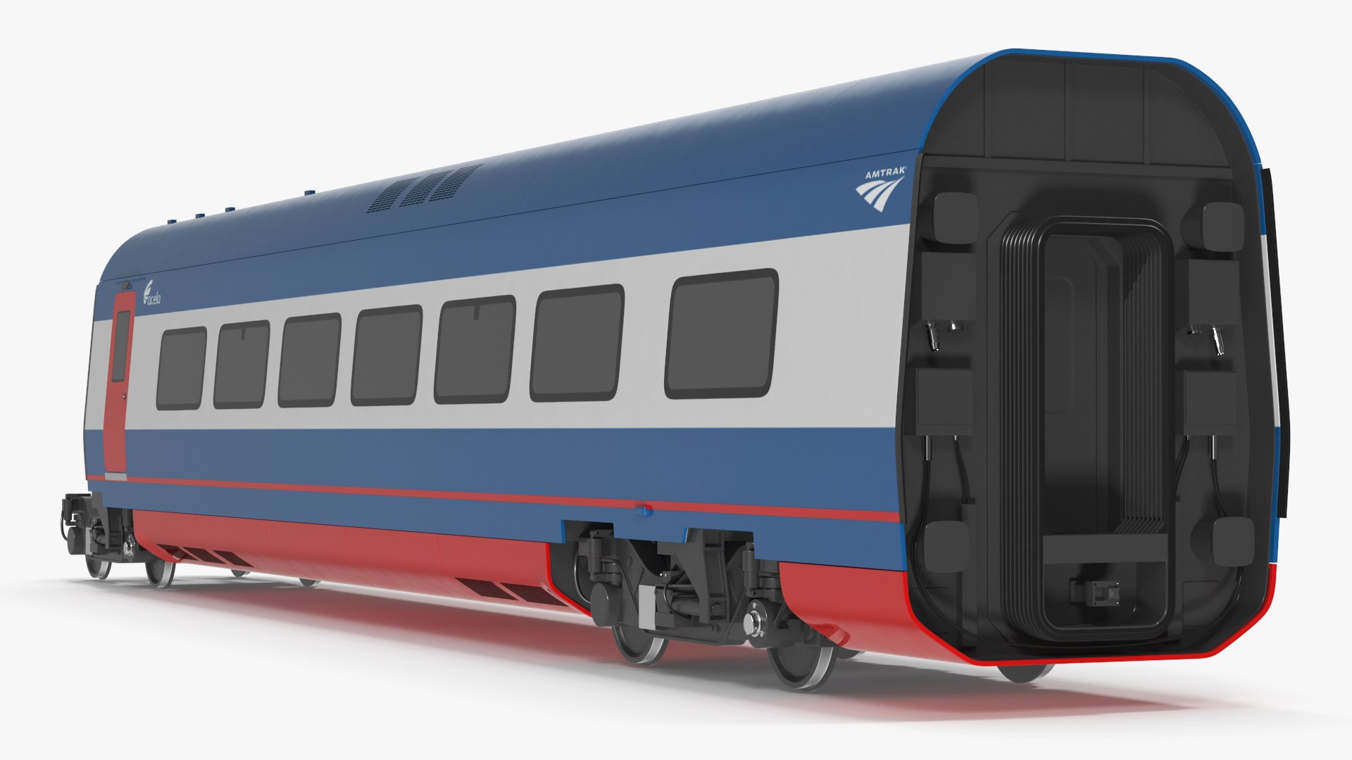 Train Car Amtrak Alstom Avelia Liberty 3D model preview