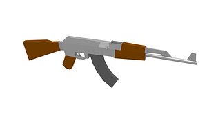 AK 47 Low Poly