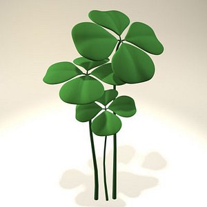 st shamrock clovers obj