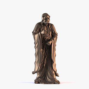 Buddhist statues 016 3D model