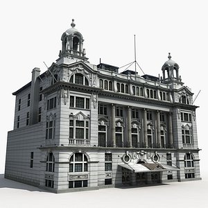 3D european building