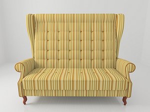 restaurant sofa 3d model