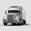 3D Model Semi Trailer Truck 2012