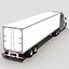 3D Model Semi Trailer Truck 2012