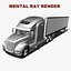 3D Model Semi Trailer Truck 2012