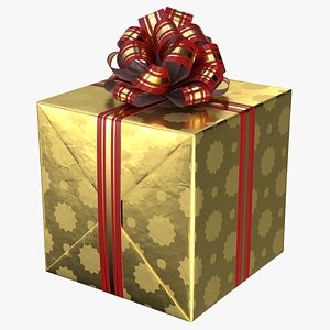 3D realistic gift box 03