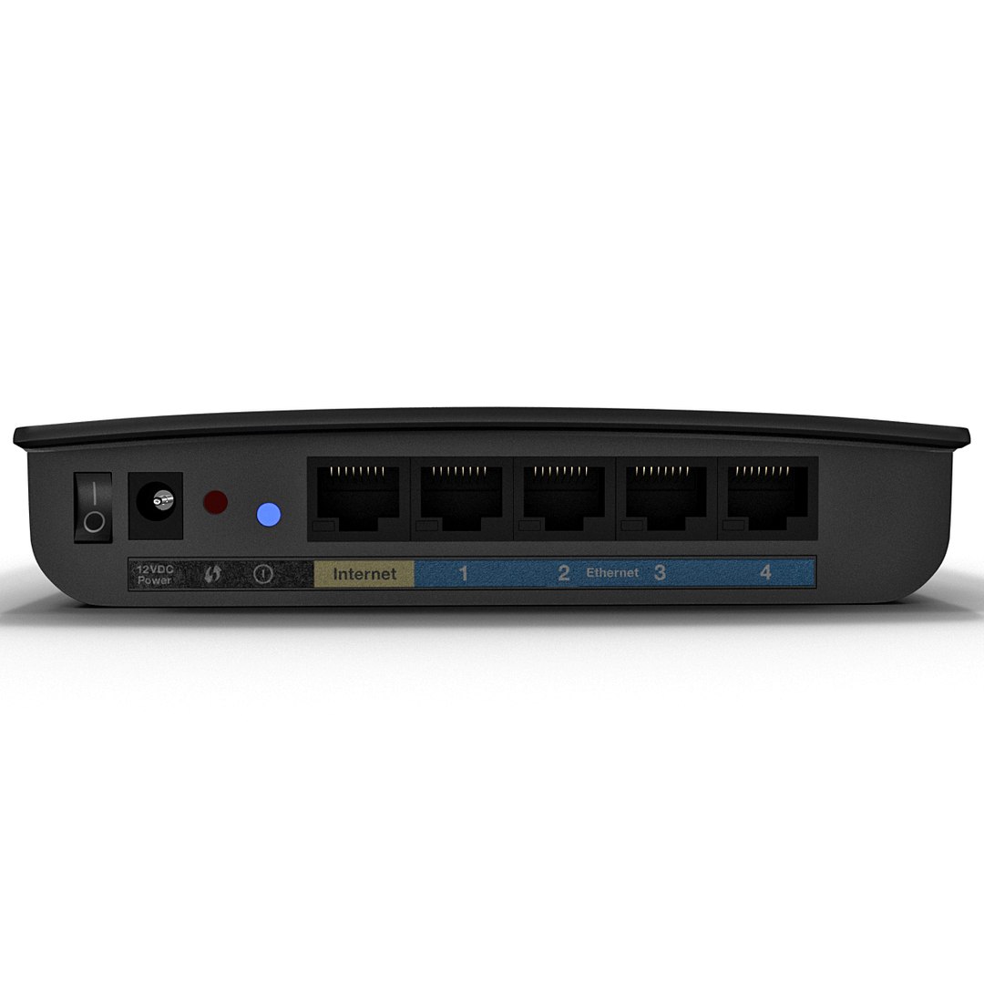 Wireless-n Router Linksys E1200 3d Model