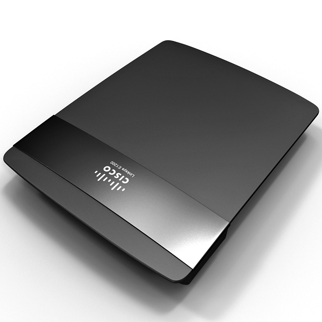 Wireless-n Router Linksys E1200 3d Model