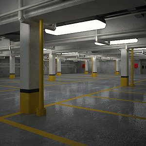3dsmax underground parking