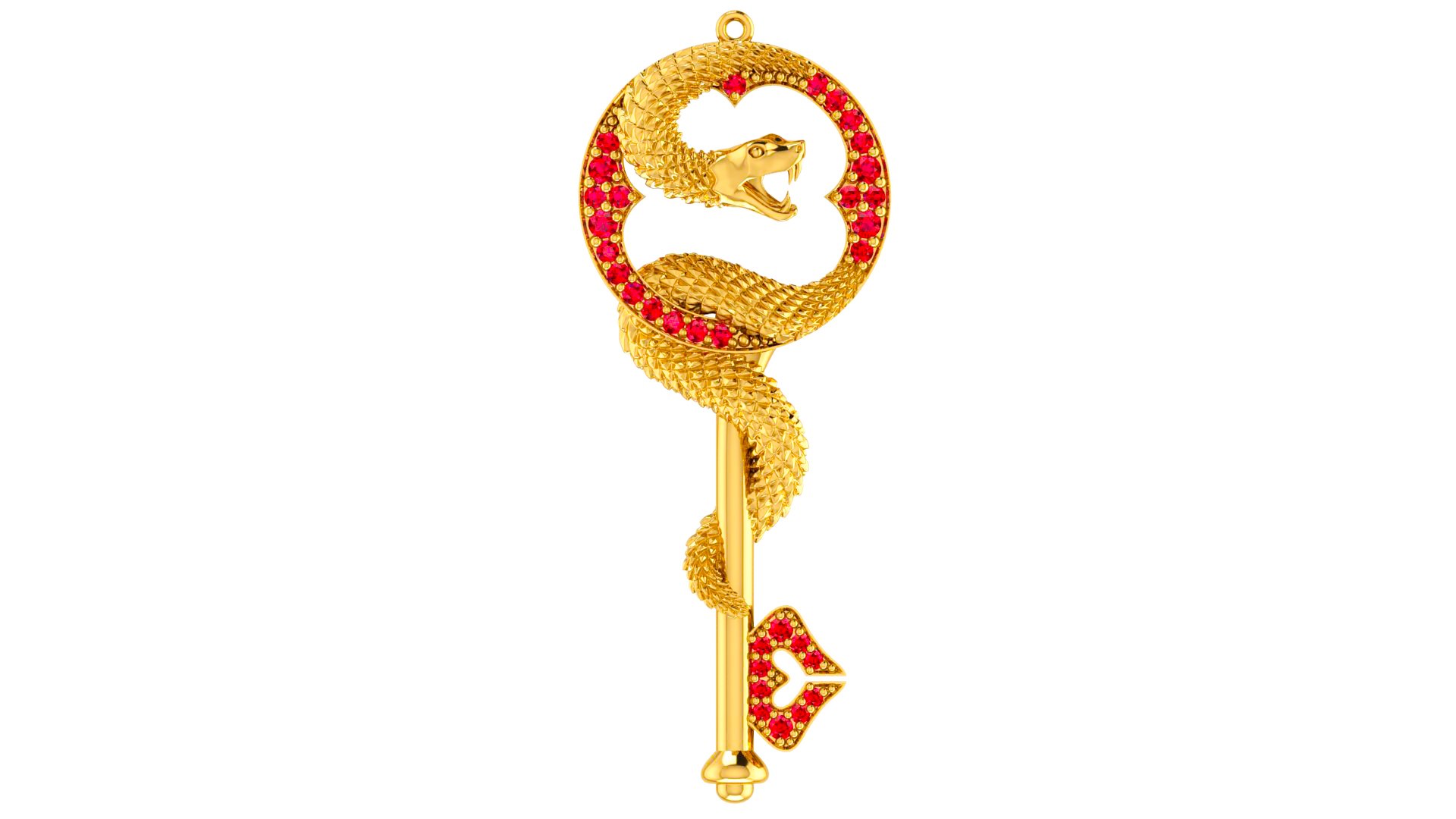 Snake Key Pendant 3D Model TurboSquid 1986791