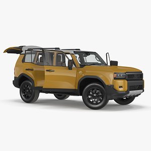 Generic Off-Road SUV Vehicle Rigged 3D